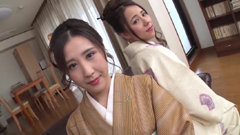 Ciel Hiiragi, Emi Sakurai Beautiful sluts in kimono : threesome and 2 cum shots - Caribbeancom