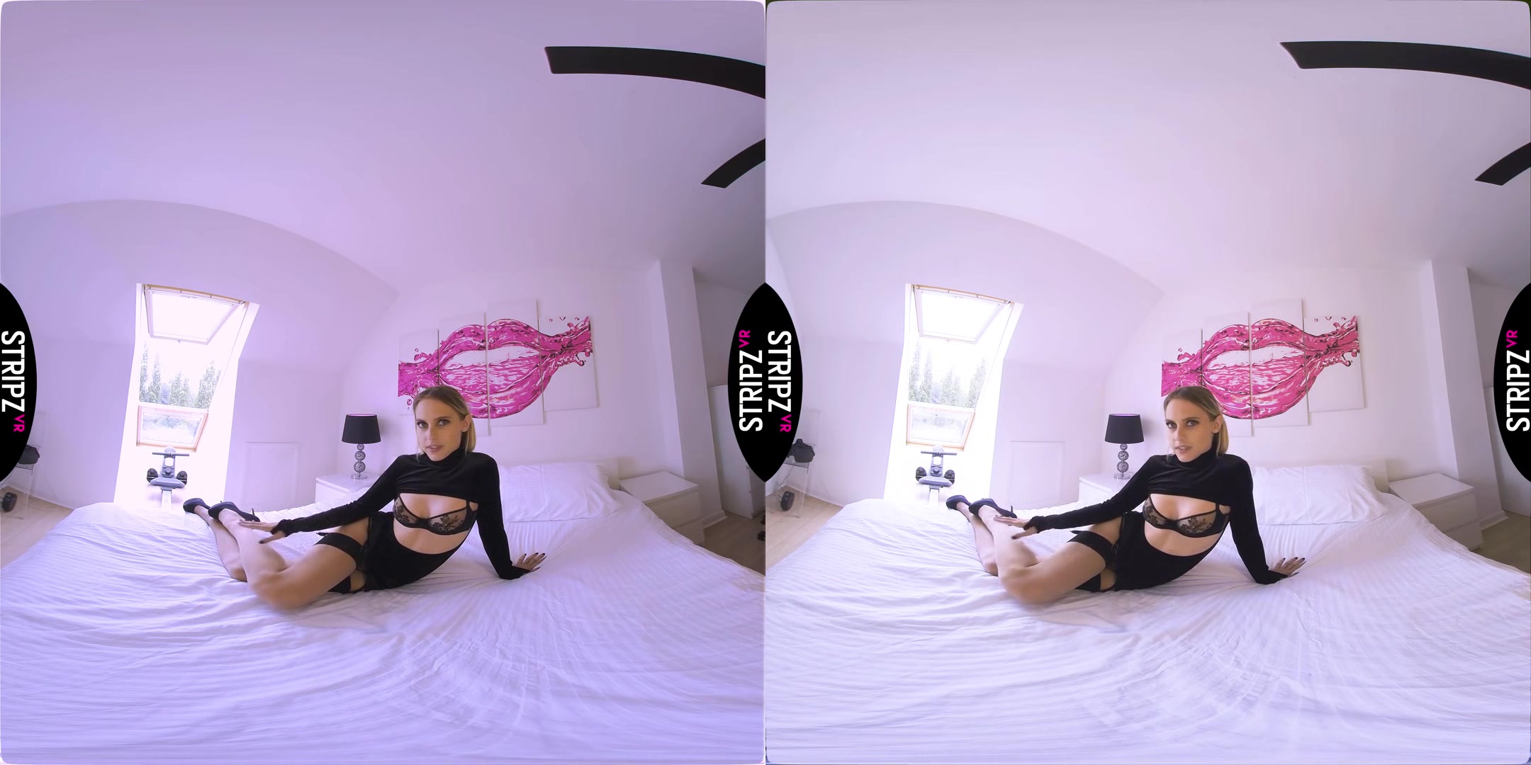 Get In My Knickers - British Babe Striptease in Black Lingerie