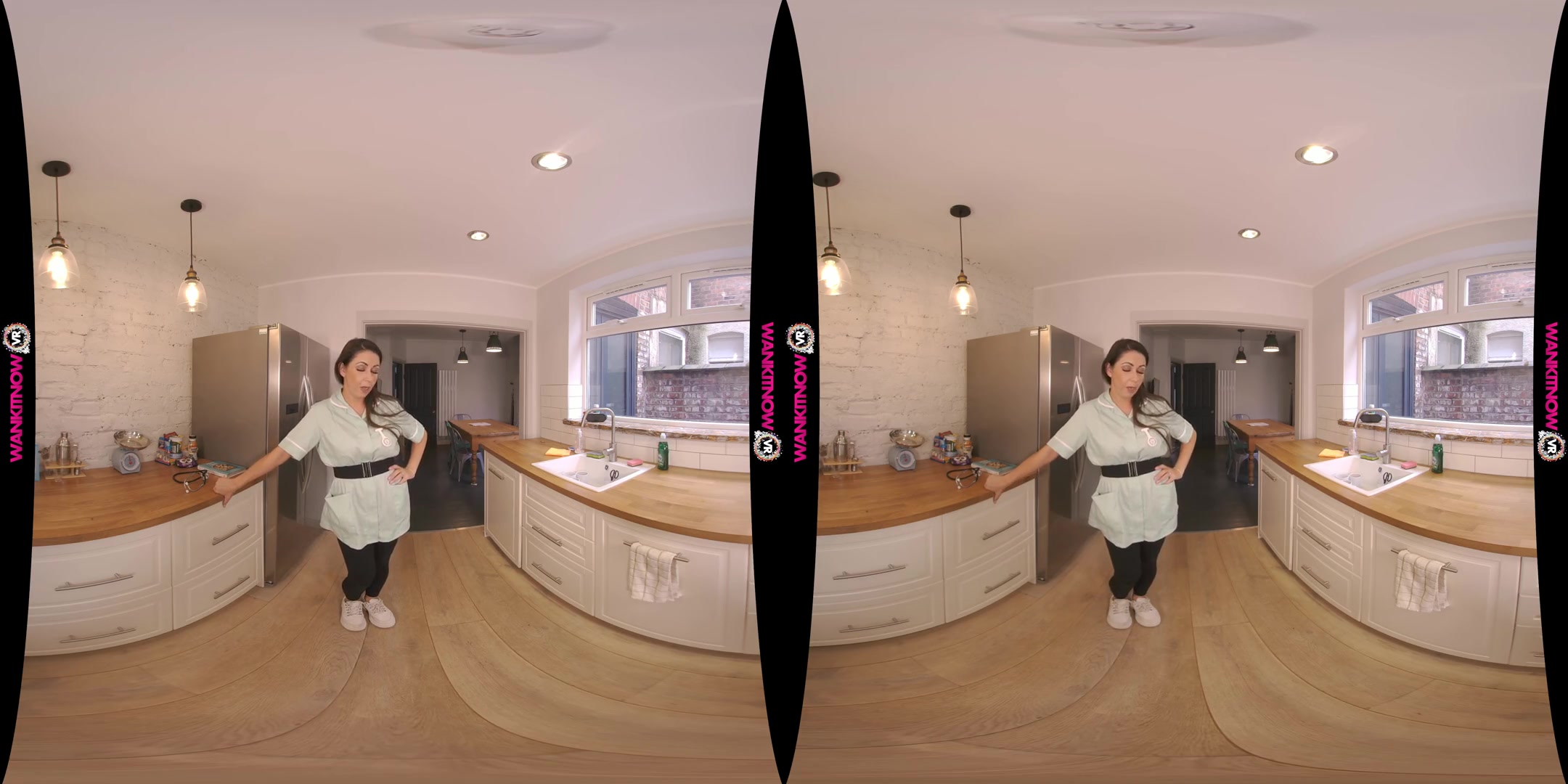 Stress Release - Cute Amateur in the Kitchen Stripping