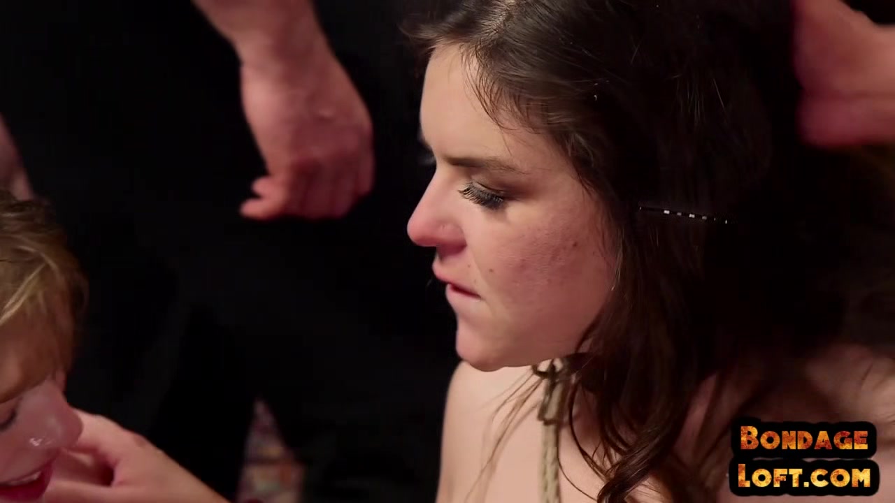 BDSM IR teens 18+ throat fucked and pussytoyed in public