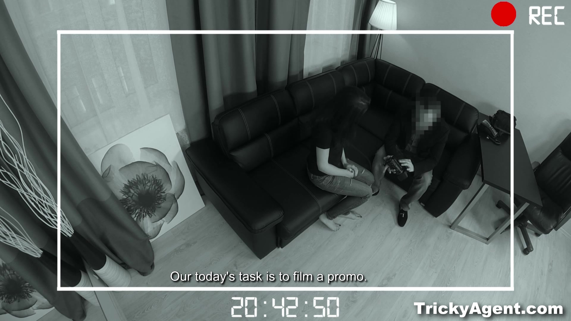 Tricky Agent - Casting with a cumshot inside