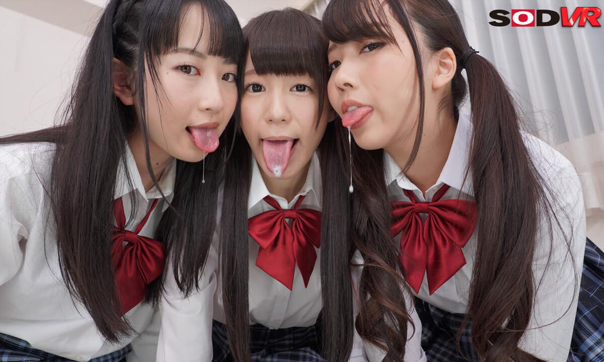 Drool-Drinking VR 2 8 - Drool Spit Asian schoolgirls 18+ Drool Fetish