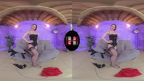 Super Sexy Ammalia Changes Her Stockings And Flaunts Her Amazing Feet - VR Foot Fetish Solo