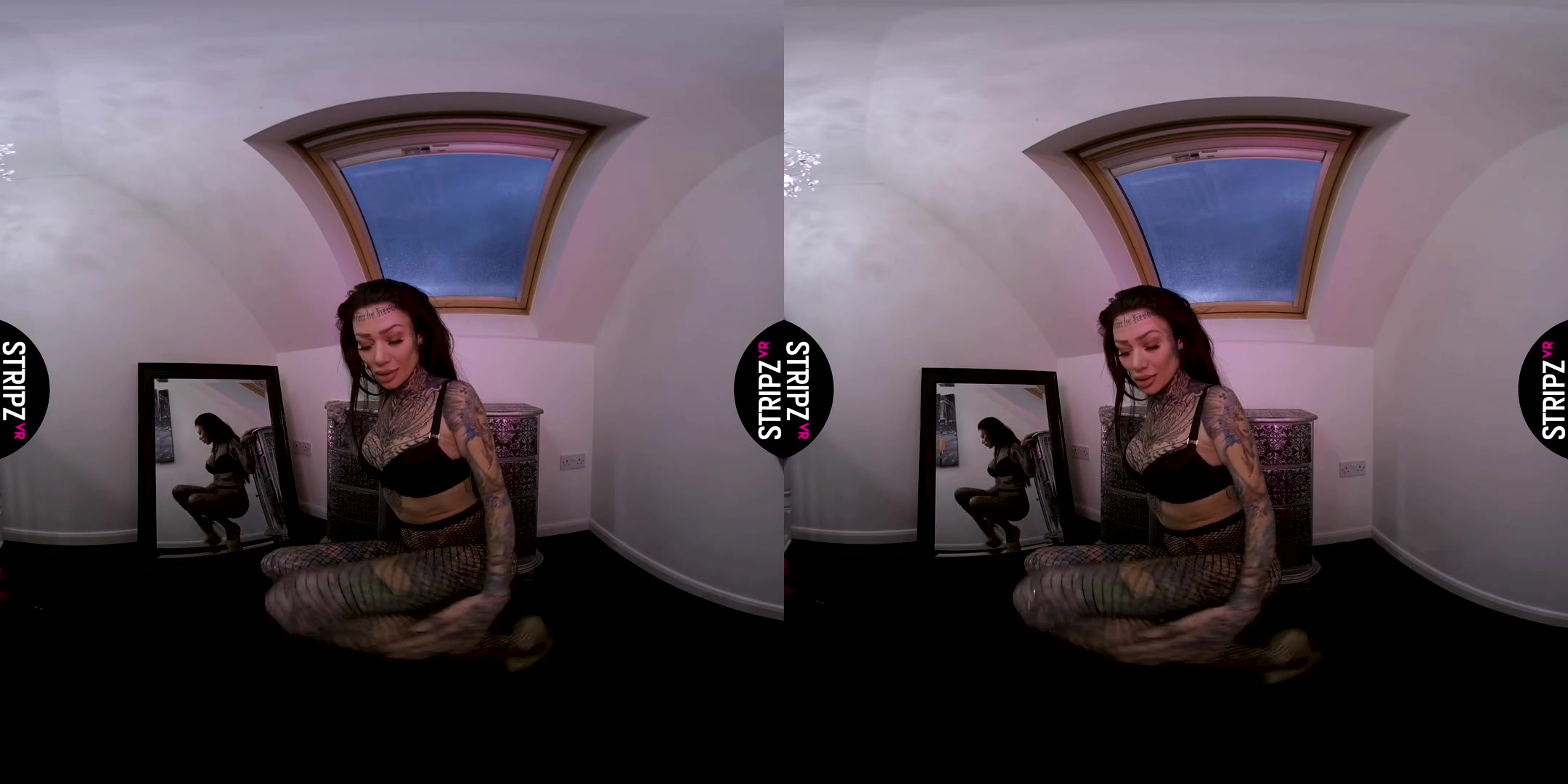 Becky Holt in Fishnets - StripzVR