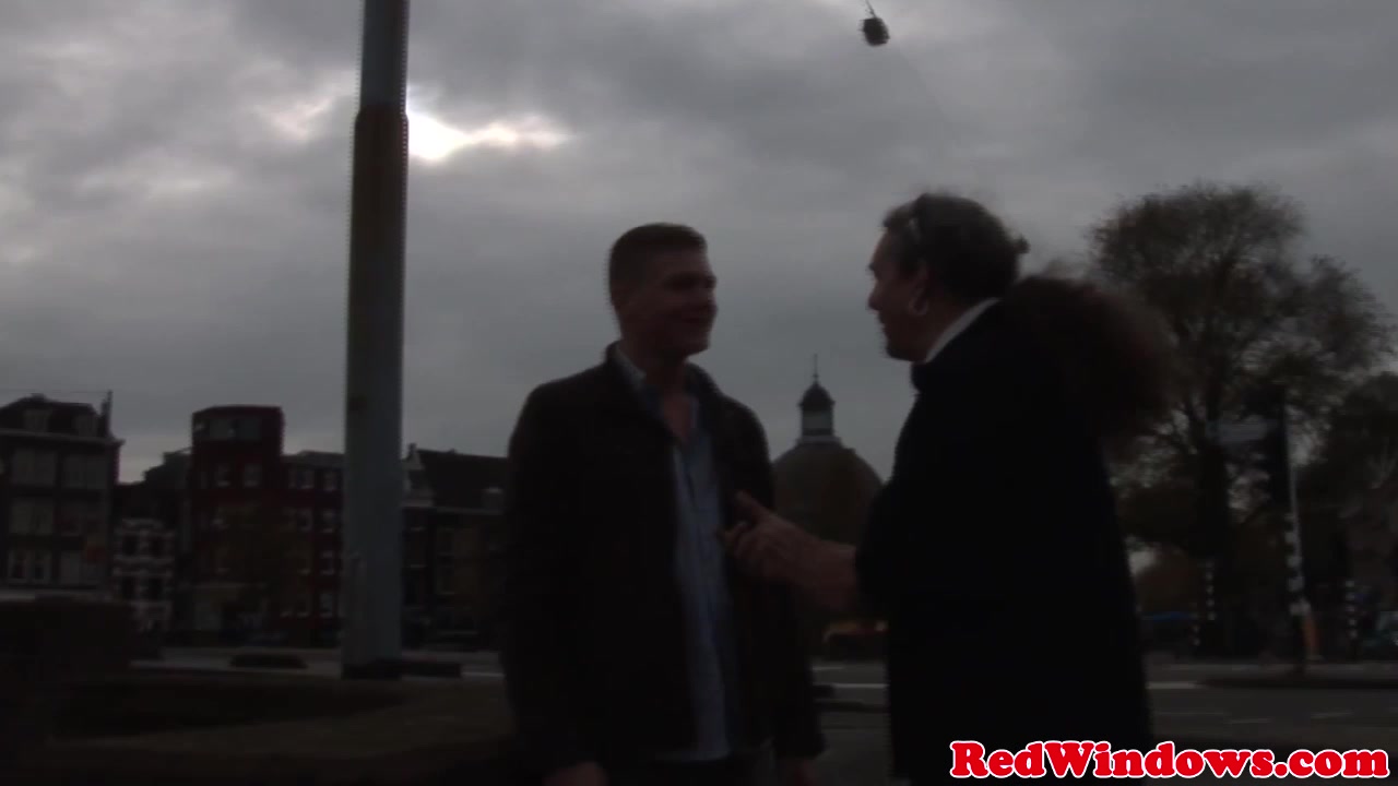 Busty blonde hooker facialized by a tourist