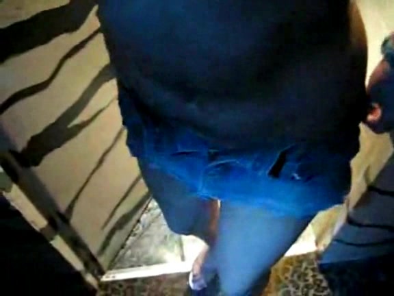 Club slut got on her knees to see dude's willy and taste it