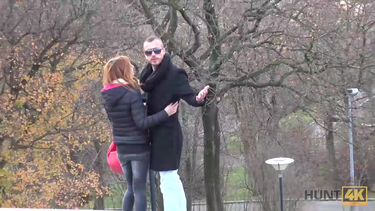 HUNT4K. Angry boy watches slutty GF cheating on him with stranger