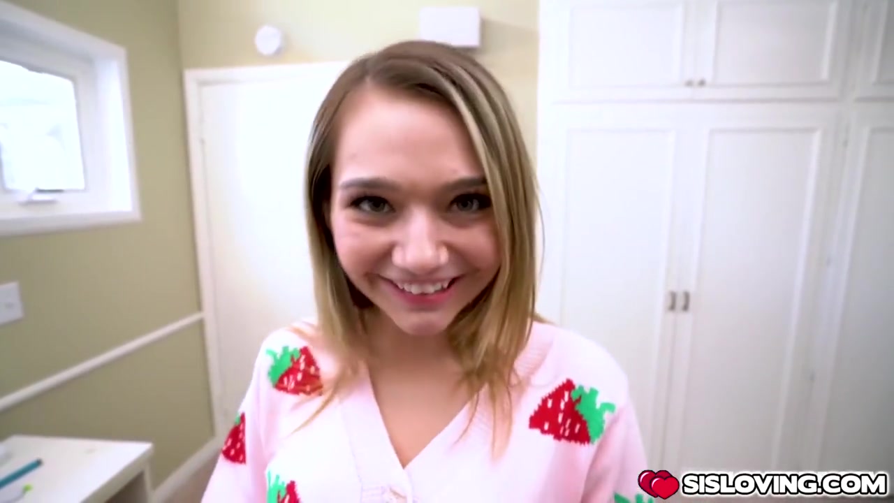 Sis Loves Me And Mia Kay - On Her Knees Sucking Stepbros Cock