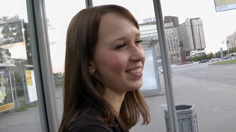 Real public fuck movie with sexy coed babe