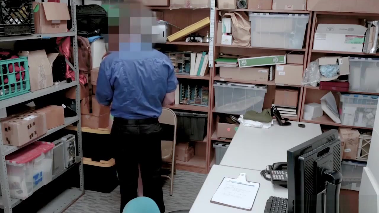 Hot Skinny Redhead teen 18+ Shoplifter Gets Caught Stealing