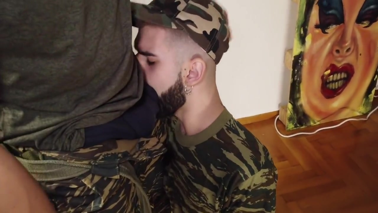 Submissive Slut Sucks Daddys Cock In The Greek Army