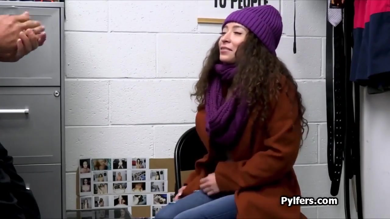 Curly Latina Suspect Sucks Officers Cock