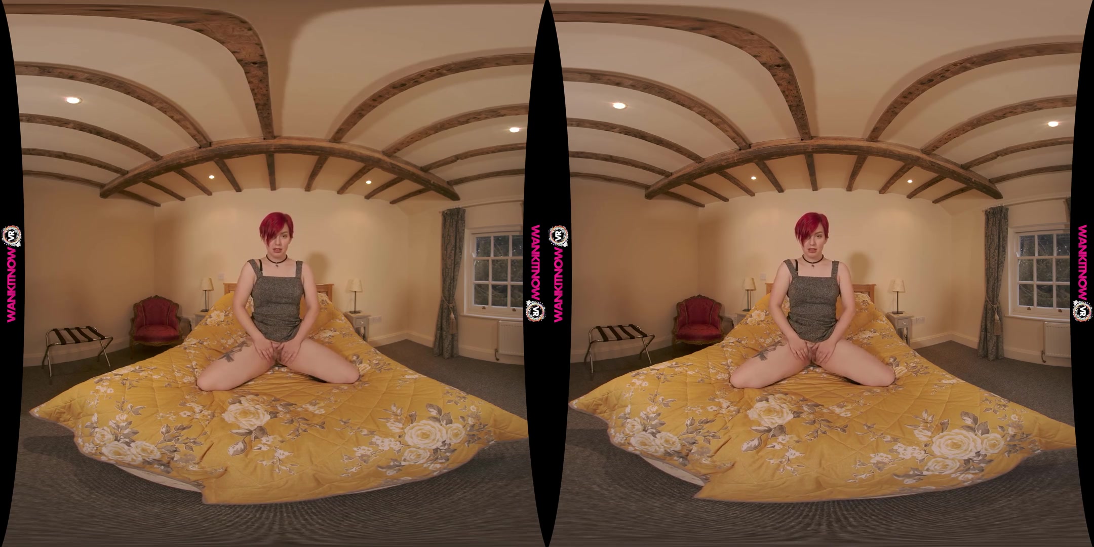 Play With Me - Redhead Amateur Solo VR Striptease