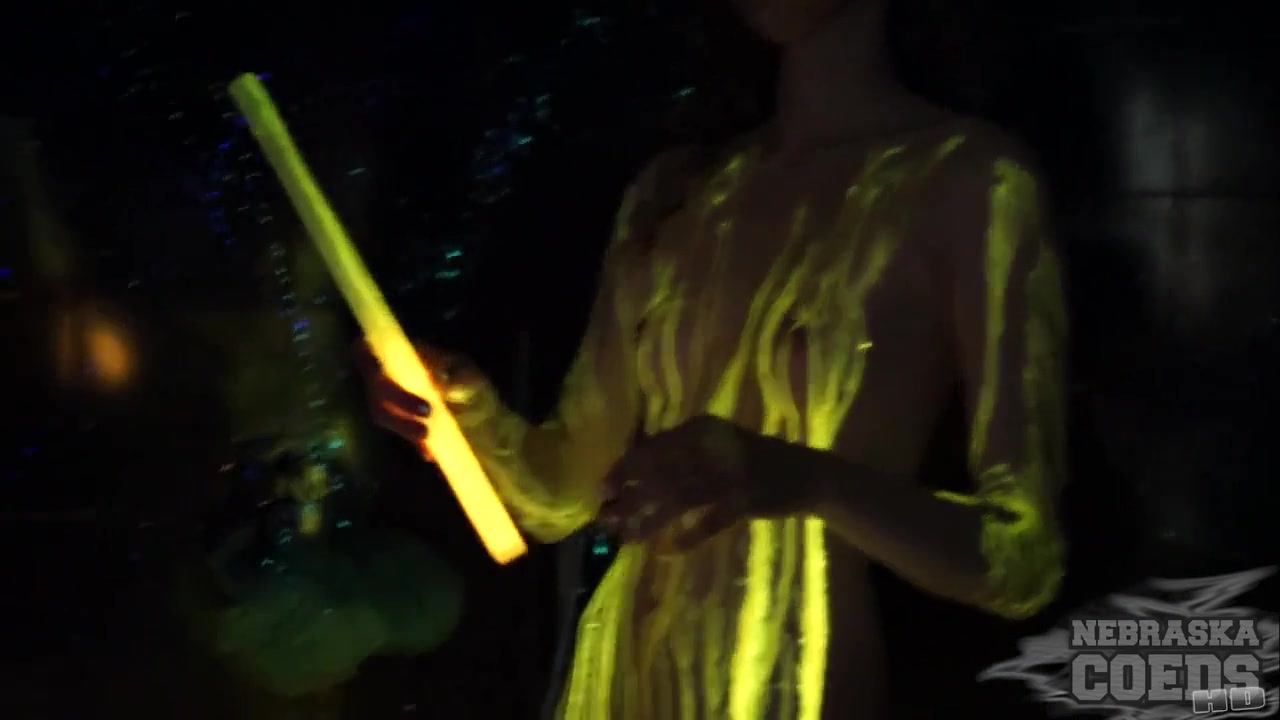 Glowstick Experiment With Areana Behind The Scenes - NebraskaCoeds