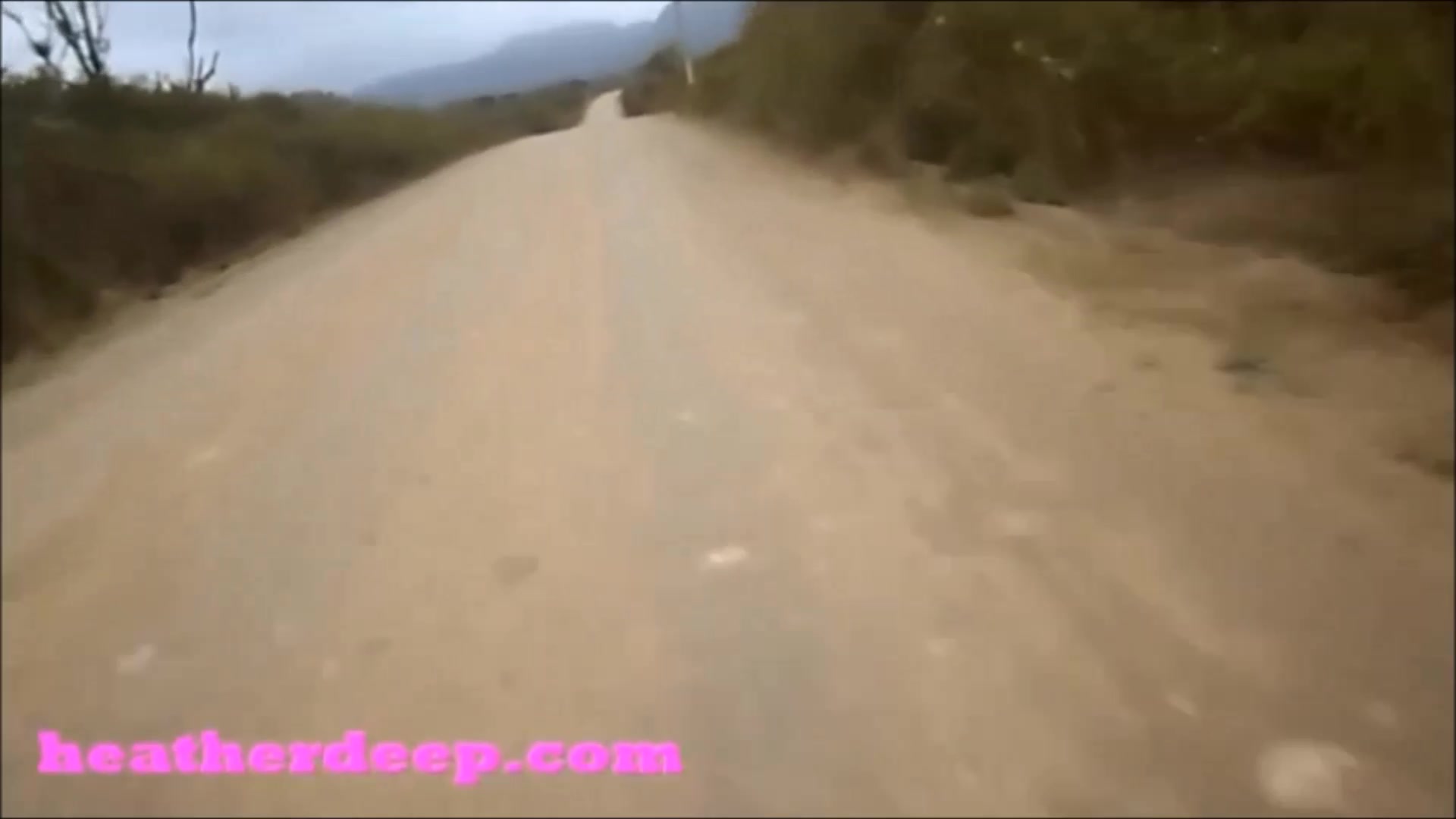 HD Heather Deep 4 wheeling on scary fast quad and ###ing next to horses in the jungle