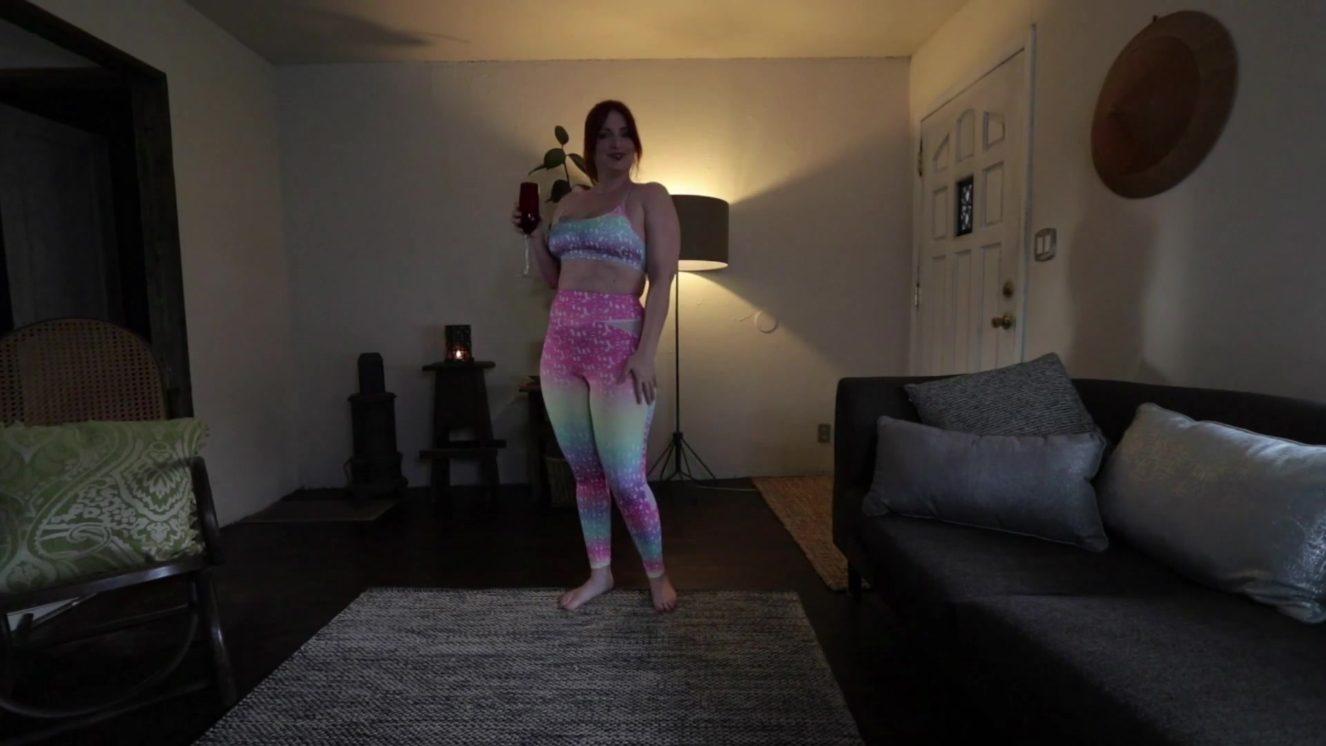 Spanking Cock Suck Sofa Hippie Yoga Pants - Amberspanks