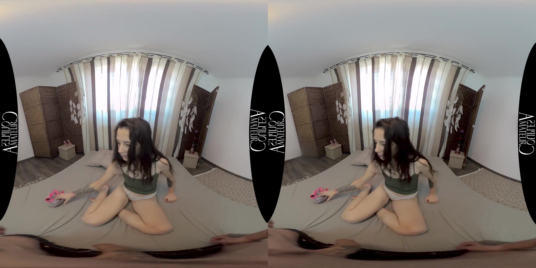 Skinny teen 18+ Tries Anal And Finishes With A Creampie - AmateurCouplesVR