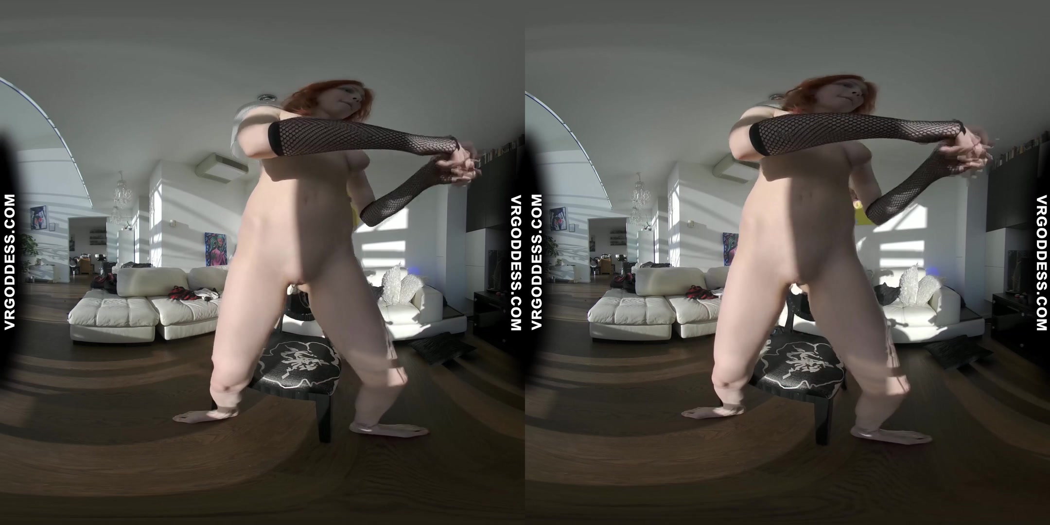 Super Sexy Striptease From Big Boobed Ginger New Girl Hurricane