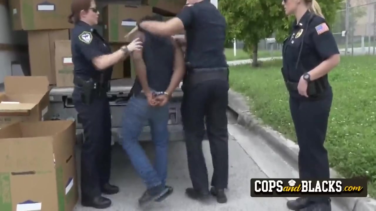 Rough Interracial Sex In A Moving Truck With A Black Crimin