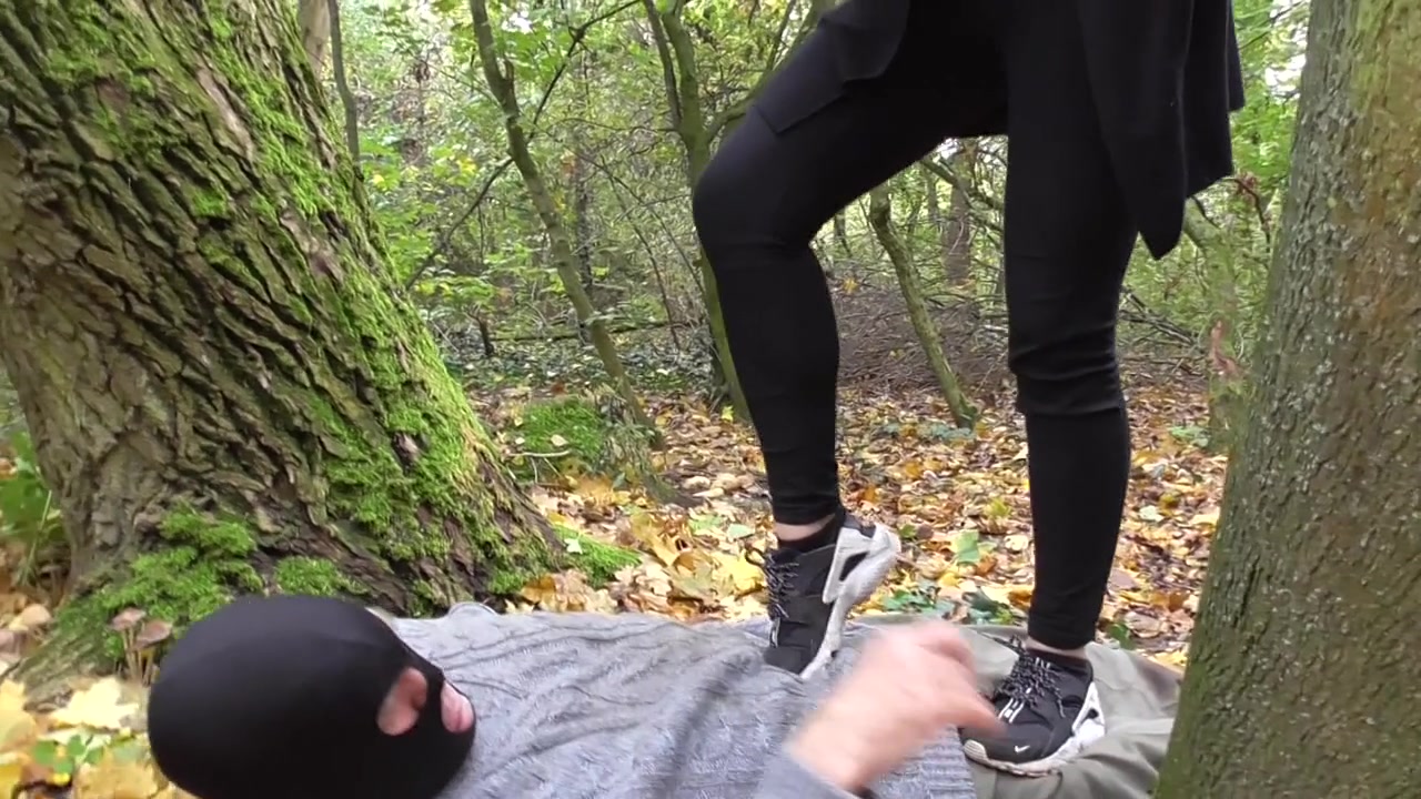 Trampling session in the wood, for the poor man by Femdom Austria