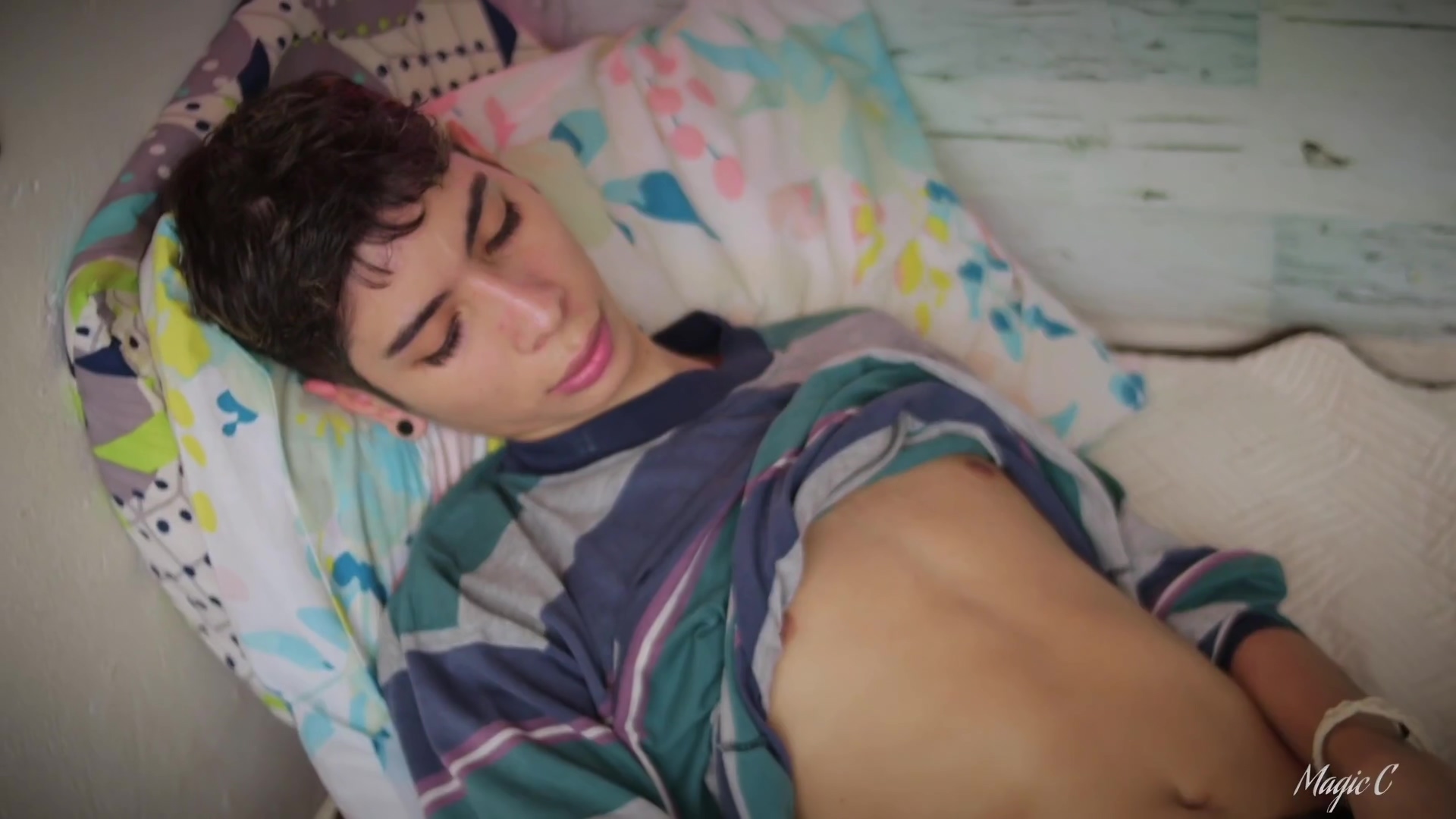 Skinny Twink Masturbation Jerking My Big Cock With Oil Until I Shoot A Nice Thick Load Of Cum