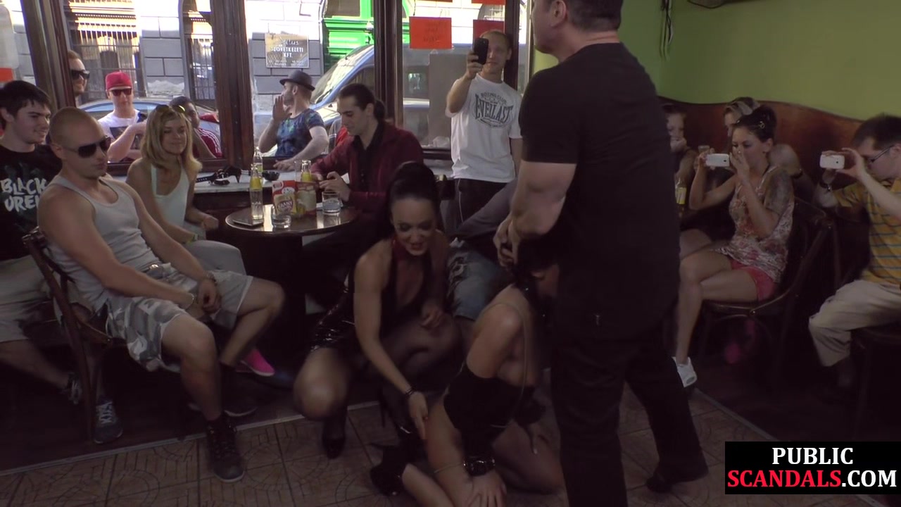 Scandalous nympho slut sucks hard dick at public place