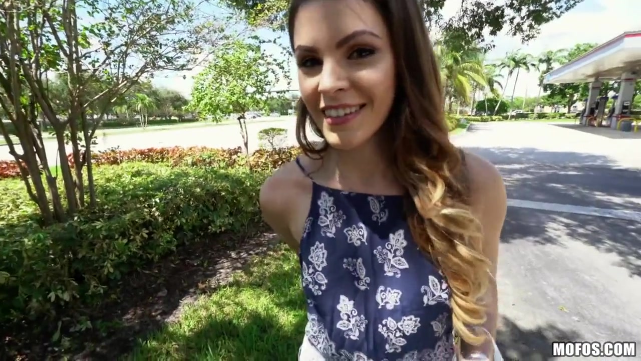Rayna Rose in Innocent Brunette Gags on Cock - PublicPickups