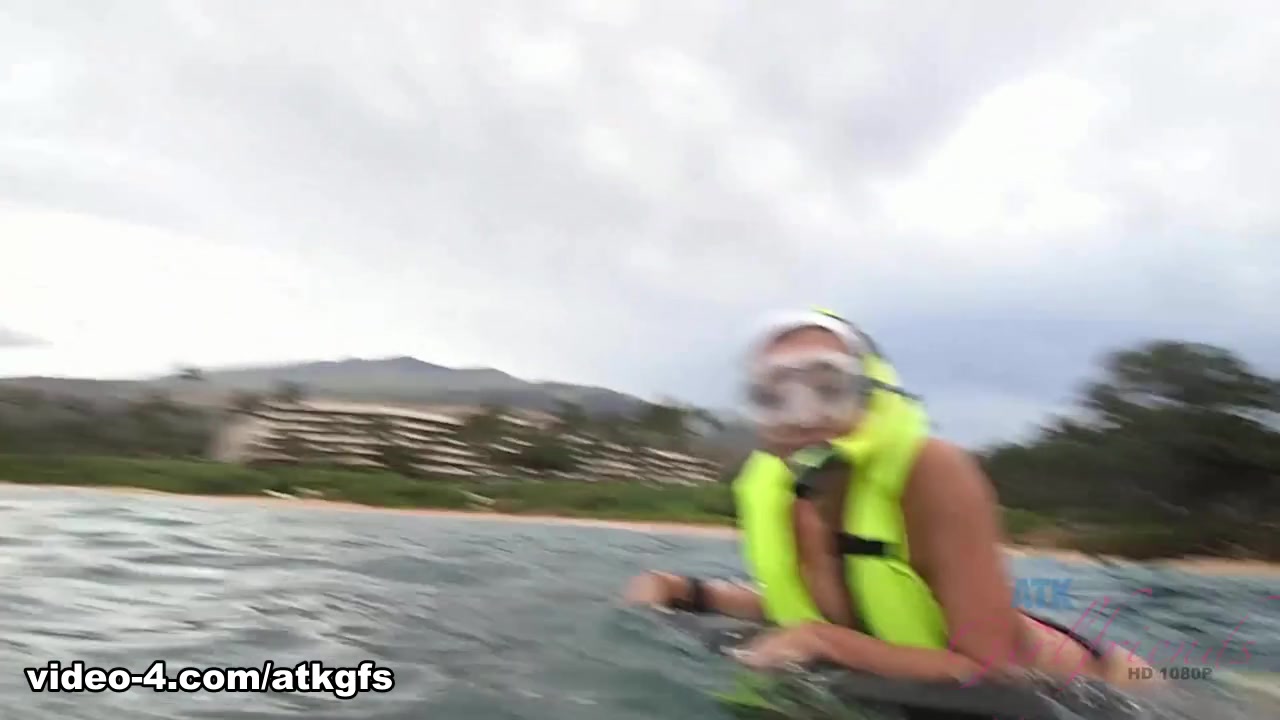 Adriana Maya in Adriana sees a turtle while snorkeling - ATKGirlfriends