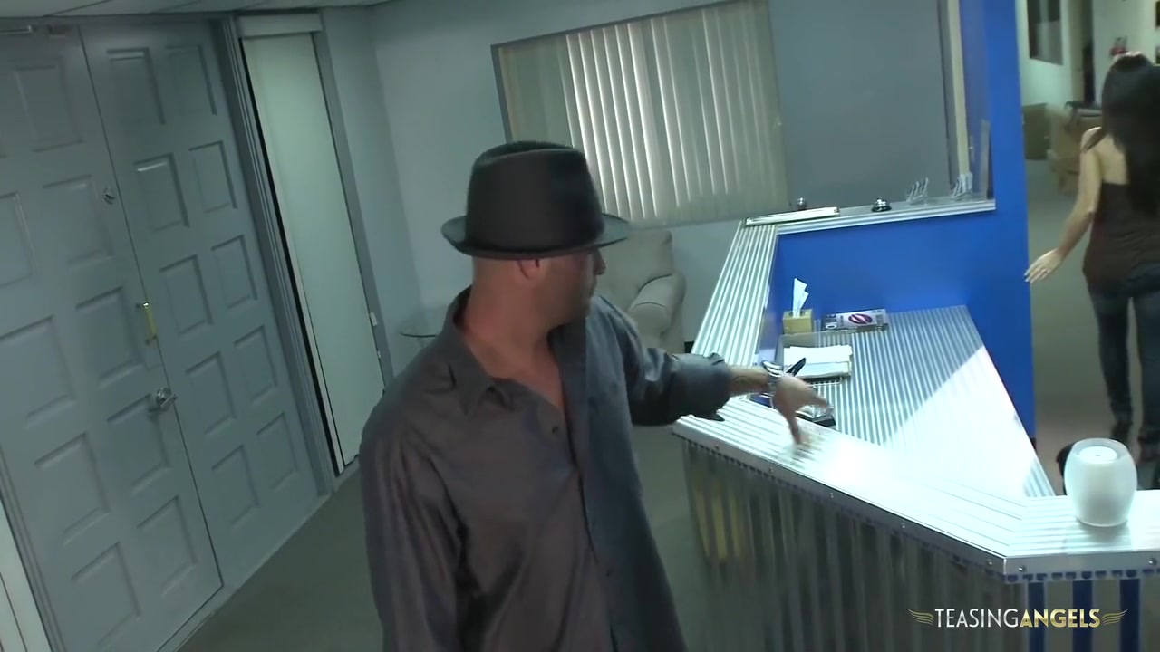 Horny Receptionist Gets Her Butt And Pussy Filled With A Big Cock