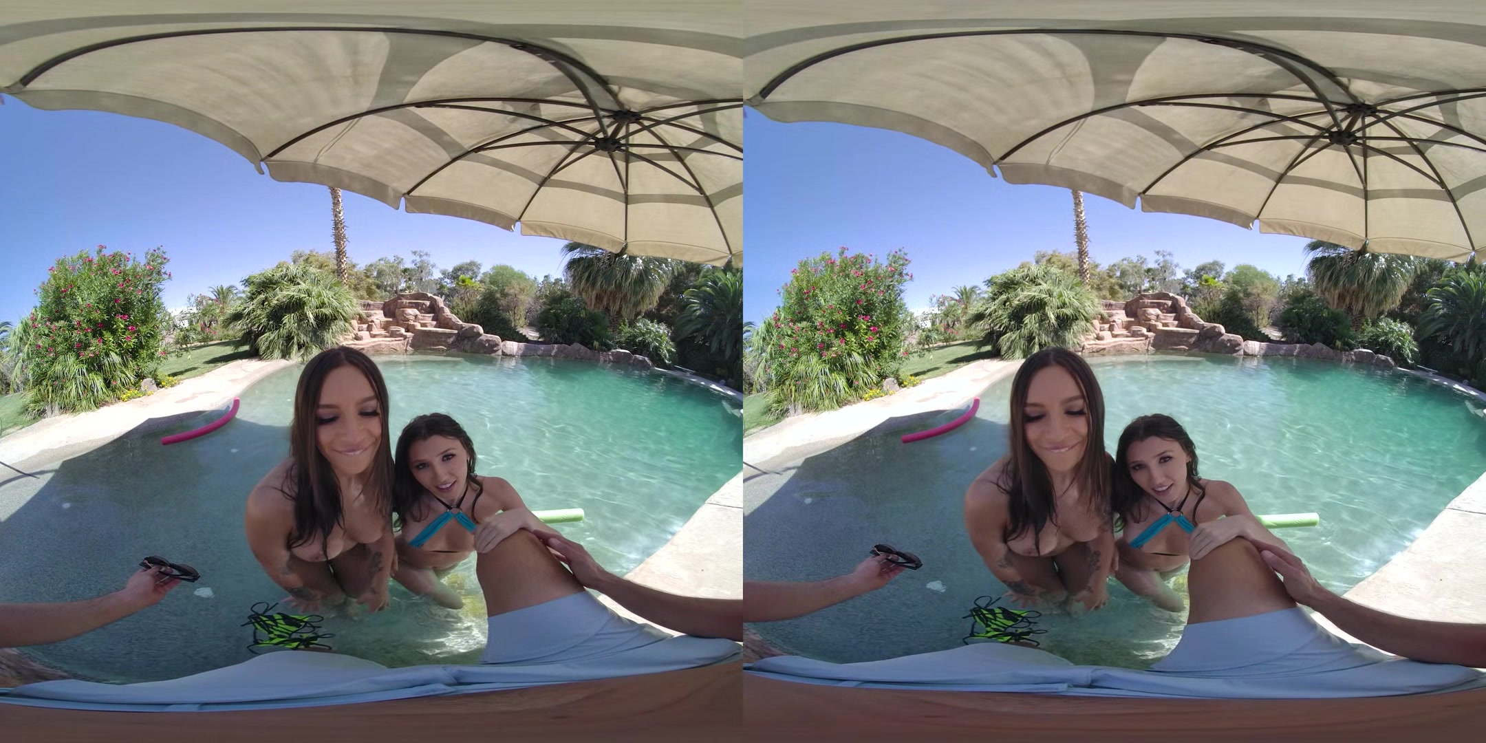 Threesome by the Pool
