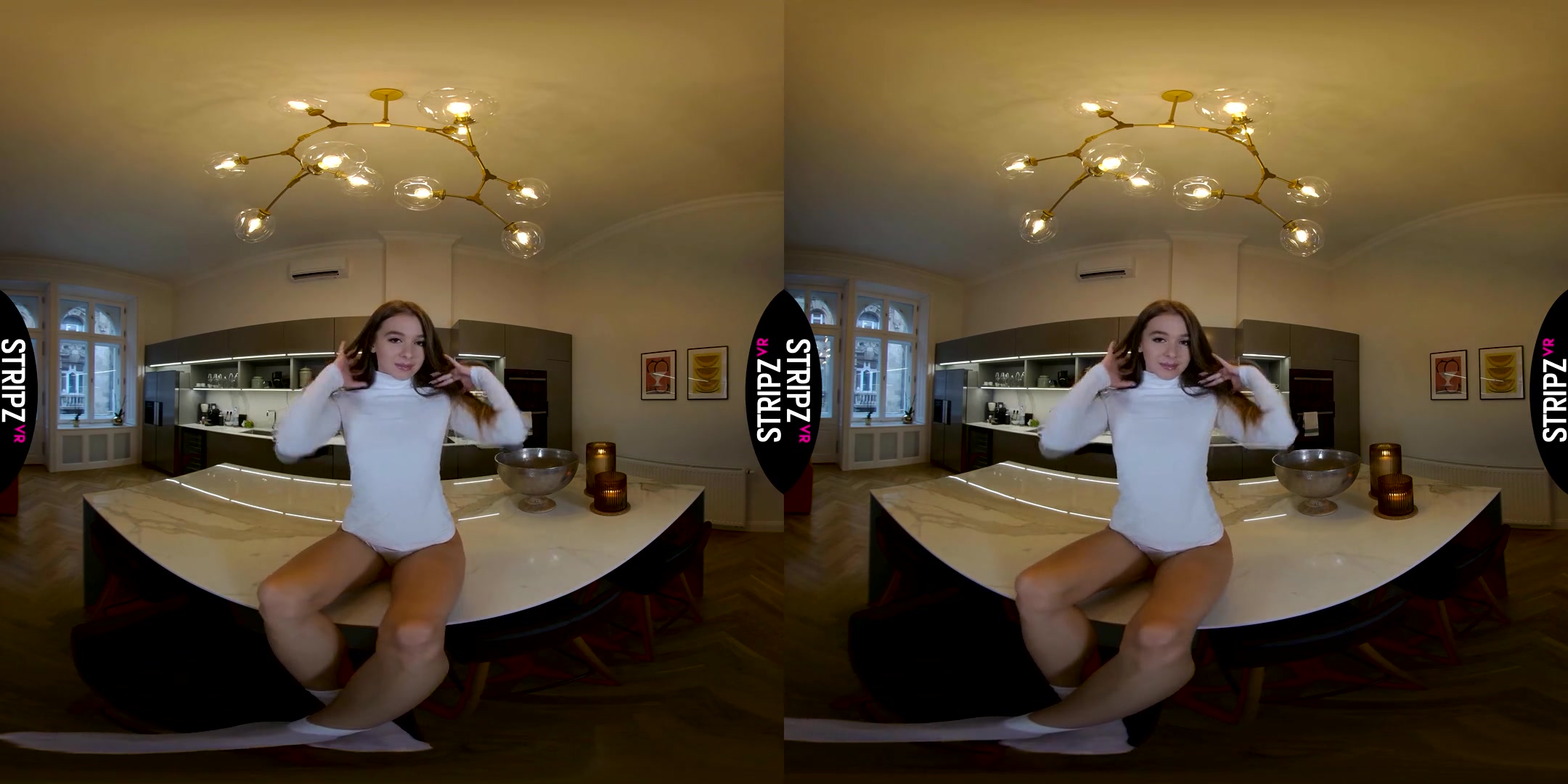 Kitchen Heat - Hot teen 18+ Solo Striptease - SexLikeReal