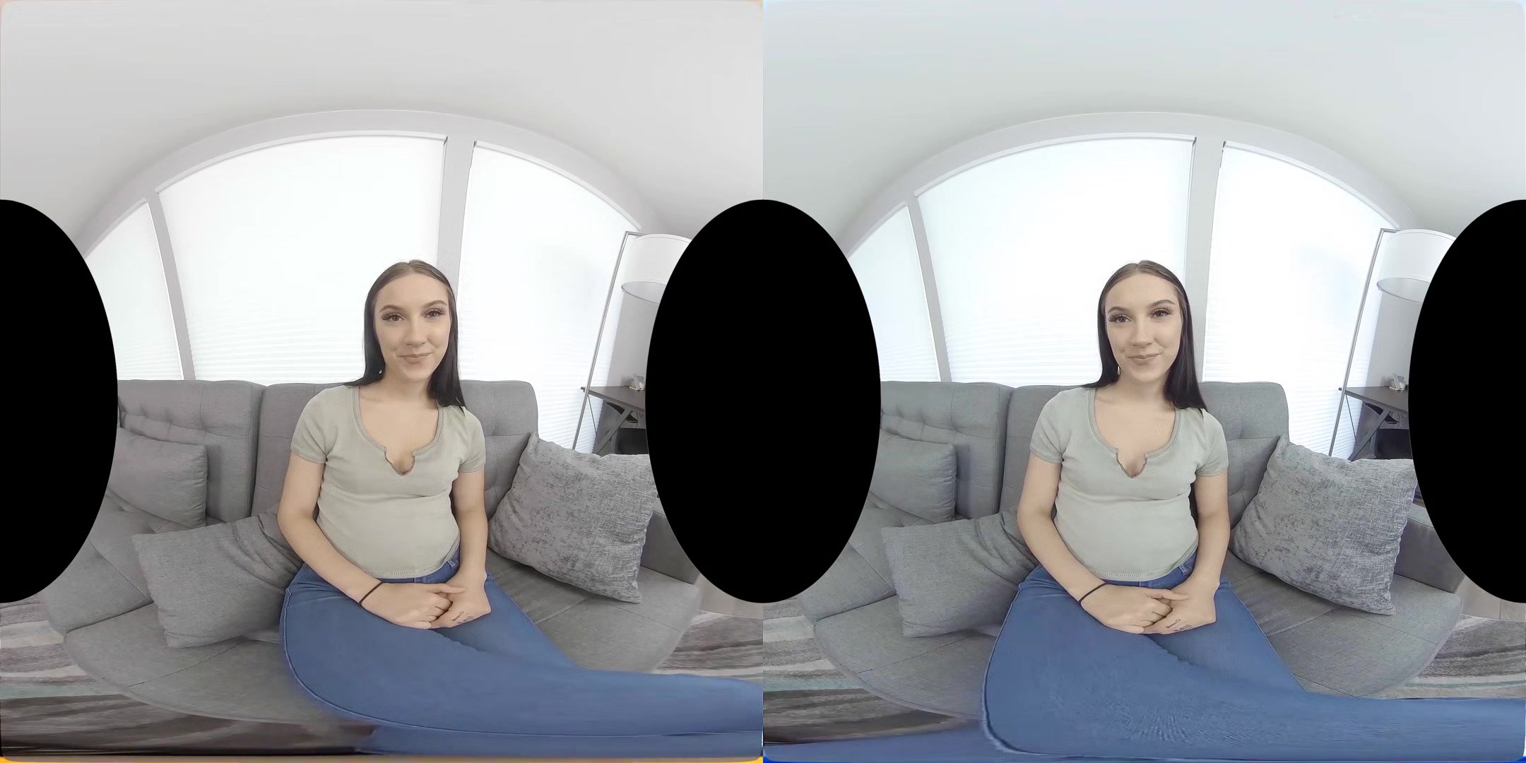 VRHUSH Jazmin Luv creampied on her first casting experience