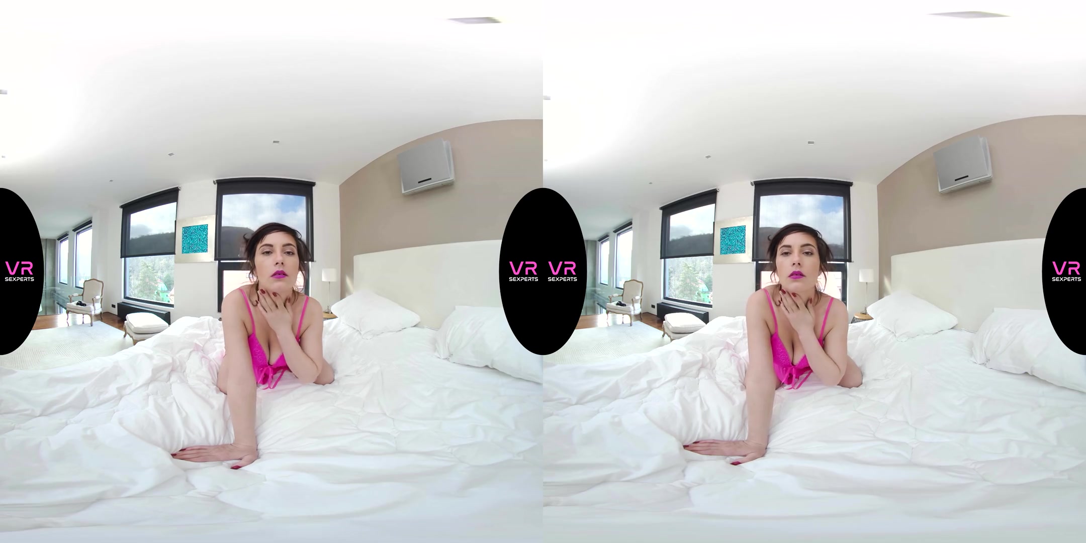 Pink Lingerie Sexy Show