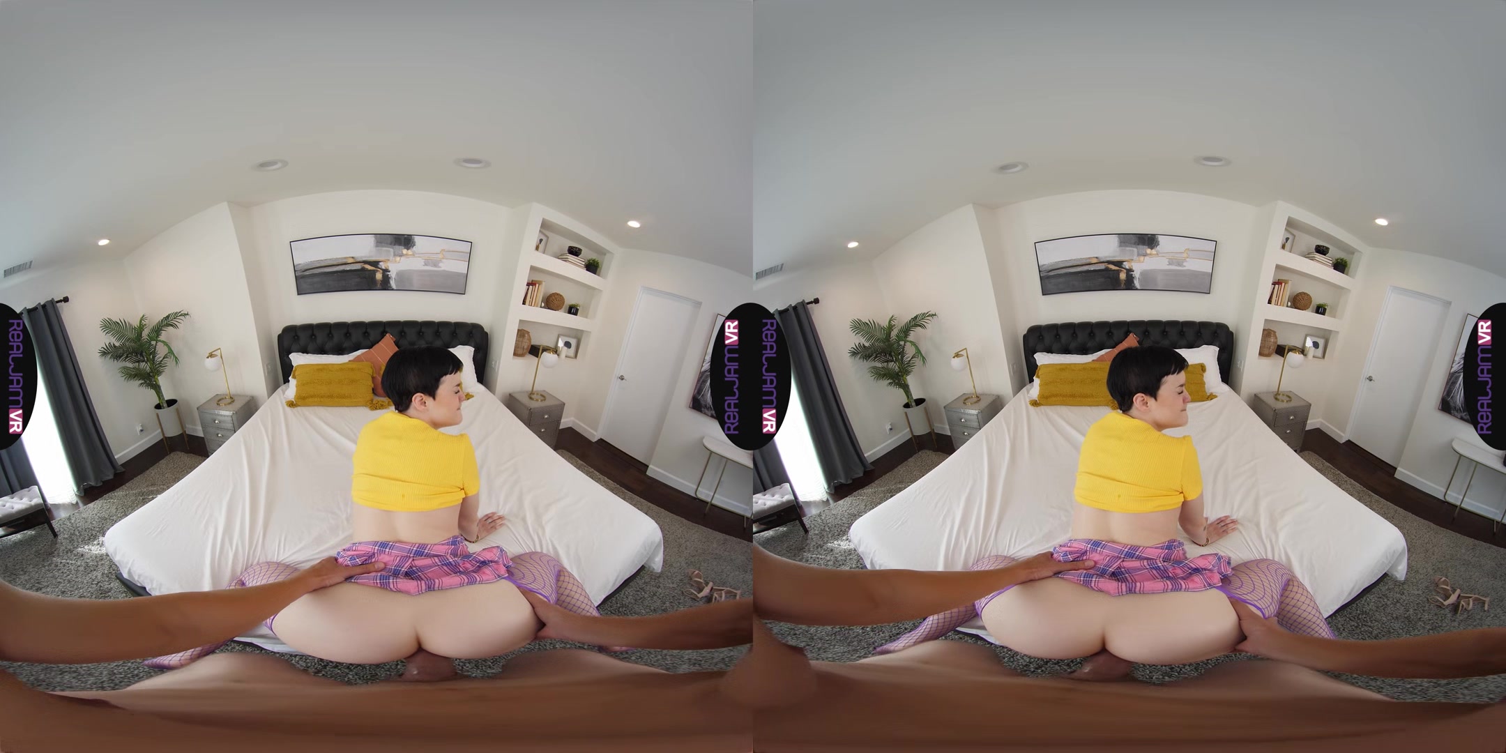 Anal Beads for Short Haired Babe