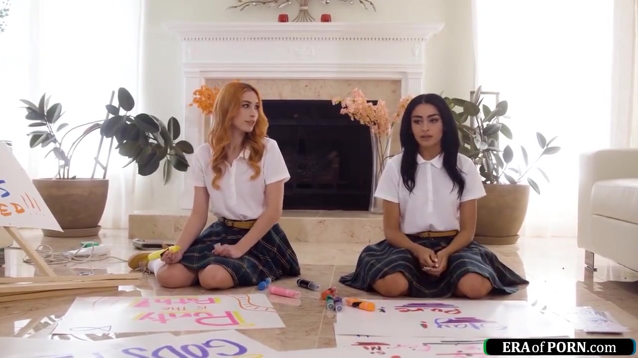 Virgin student 18+ Is Almost Caught Fucking With Delilah Day