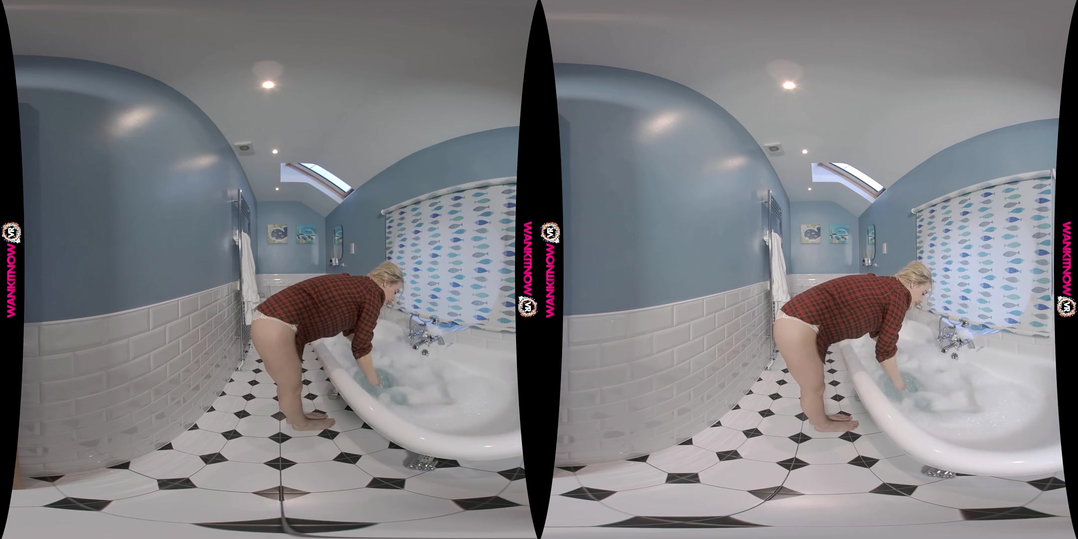 Using The Shower Head - Petite Blonde Bath JOI - SexLikeReal