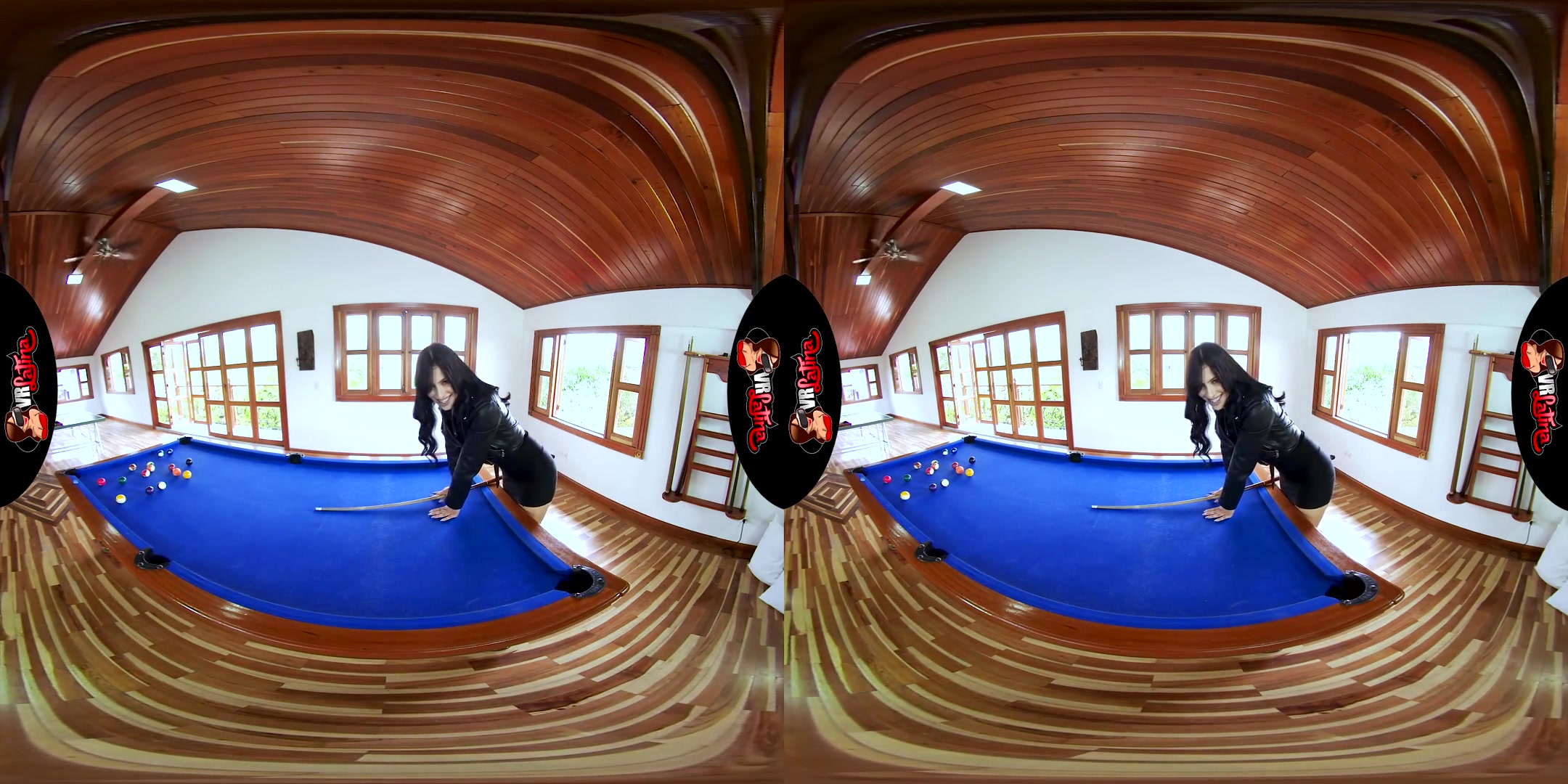 Pool Table Passion; Gorgeous Latina Fucked POV - SexLikeReal