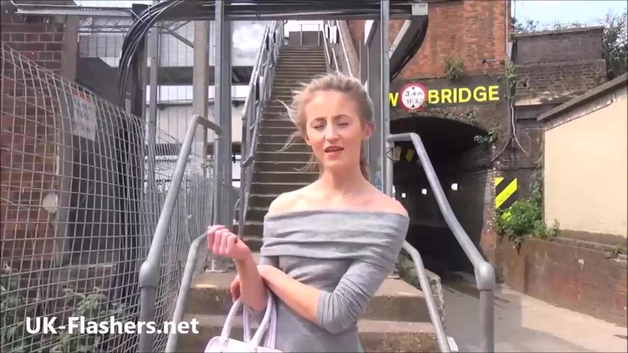 Sexy blonde teen 18+ Sallys public flashing and daring exhibitionist adventures of cute girl next door babe outdoors