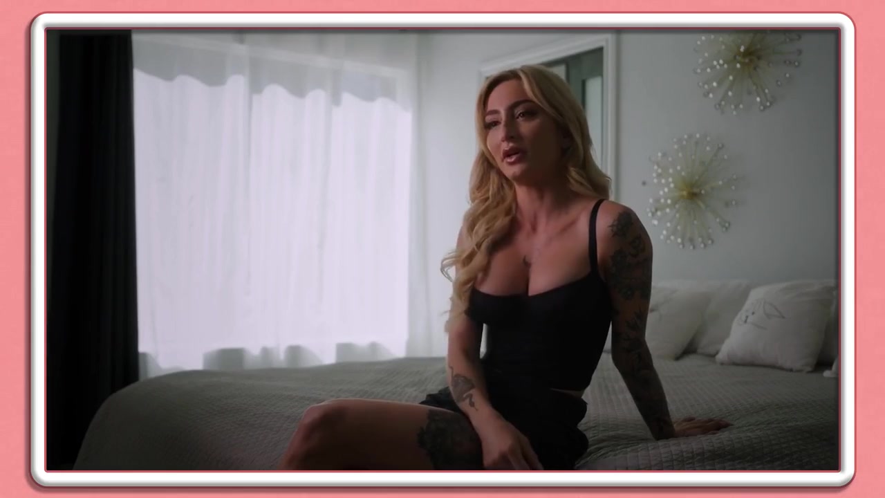 Inked Blonde Goddess Worships Chocolate Gods
