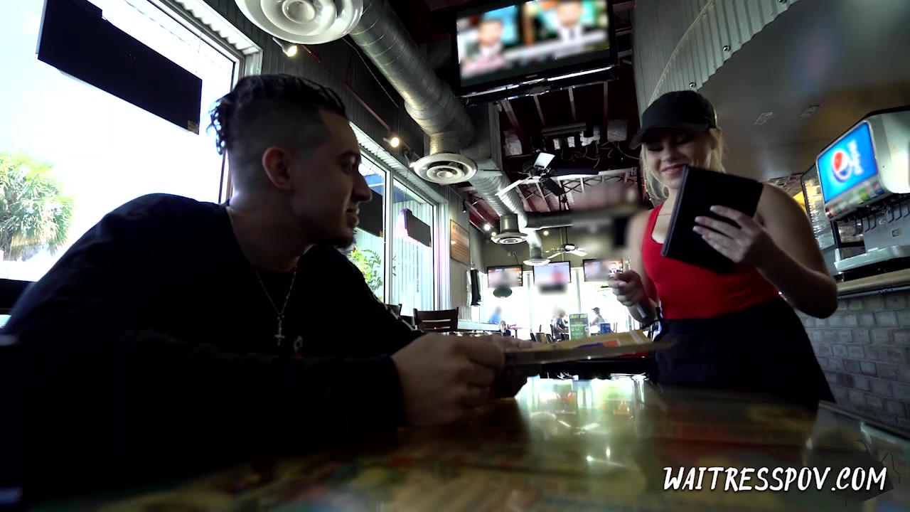Waitress POV - Skylar Valentine - Pint-sized Pizzeria Girl Cutie