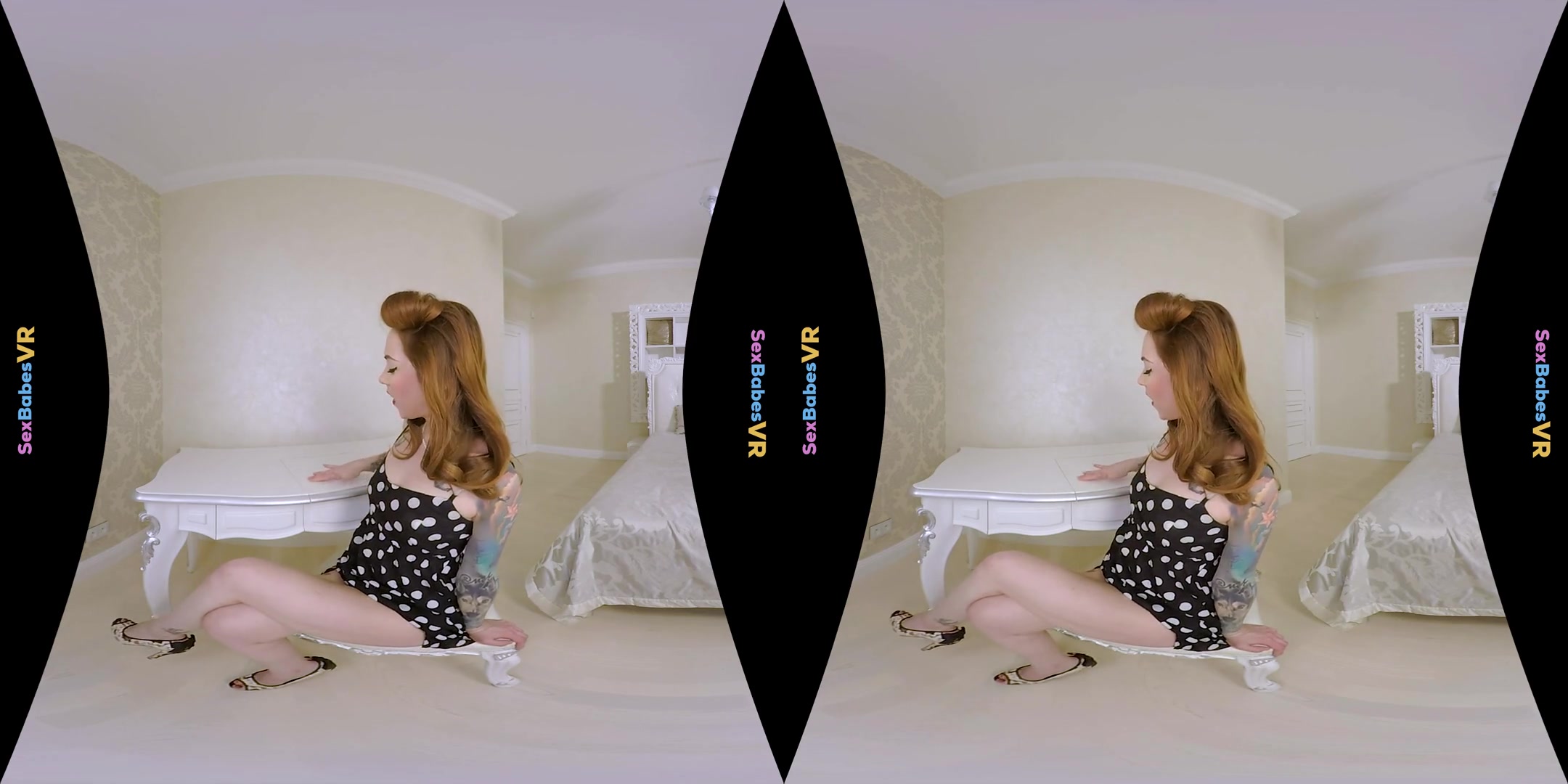 Foxy Sanie in Redhead Pin-Up Fucked - SexBabesVR