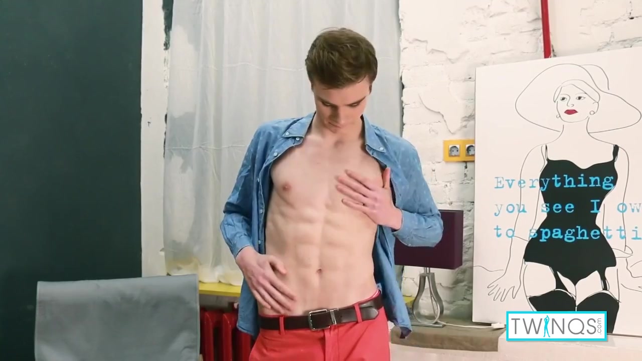 Sexy Blonde Fills His Pink Butt Hole With A Dildo! With Lucas A