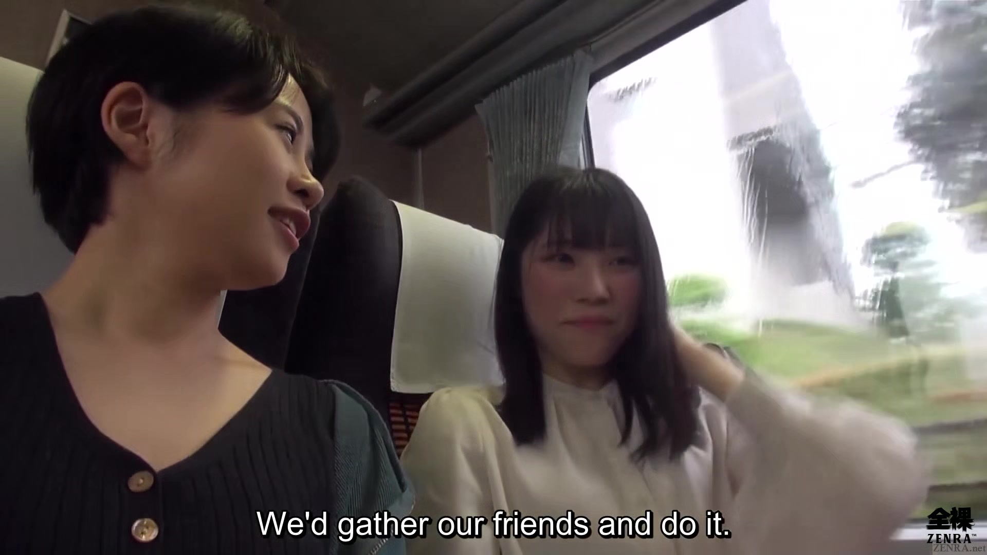 Japanese female employee films weekend lesbian hot springs vacation
