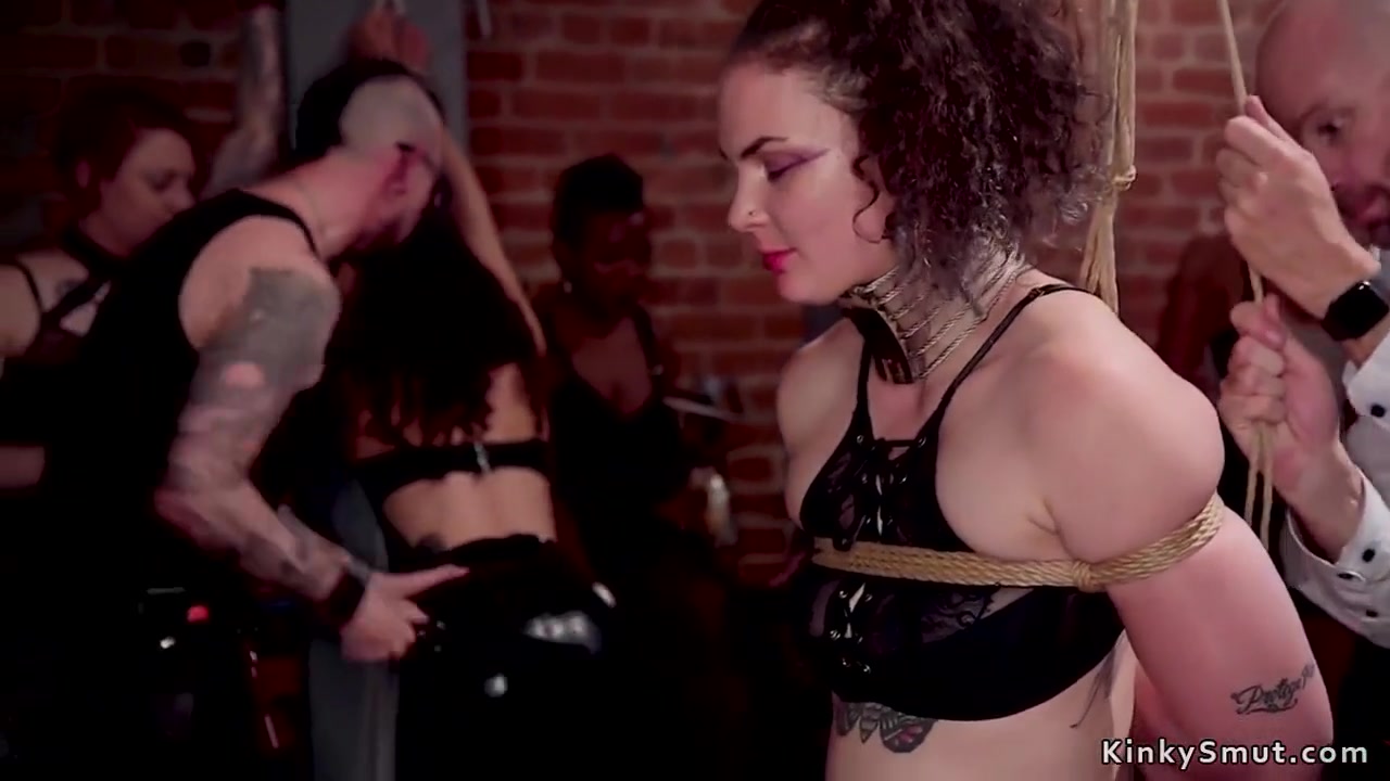 Hairy Brunette Rough Banged At Party
