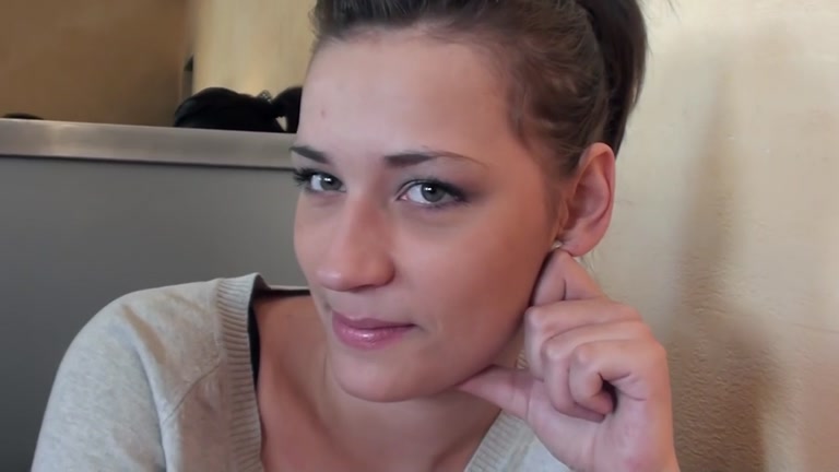 Real public sex with a stunning brunette