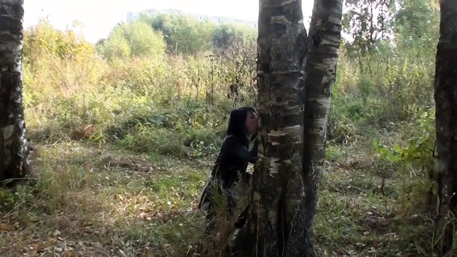 Lina in hardcore shag scene in an outdoor sex vid