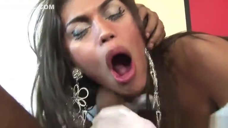 this babemale Andrea Decamps gets driled
