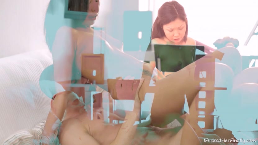 Alina moans into her man's mouth as he pushes his penis inside of her balls deep.