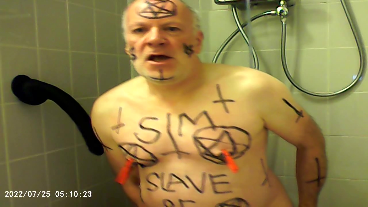 Satan Slave Is Prepared For Enema Sacrifice