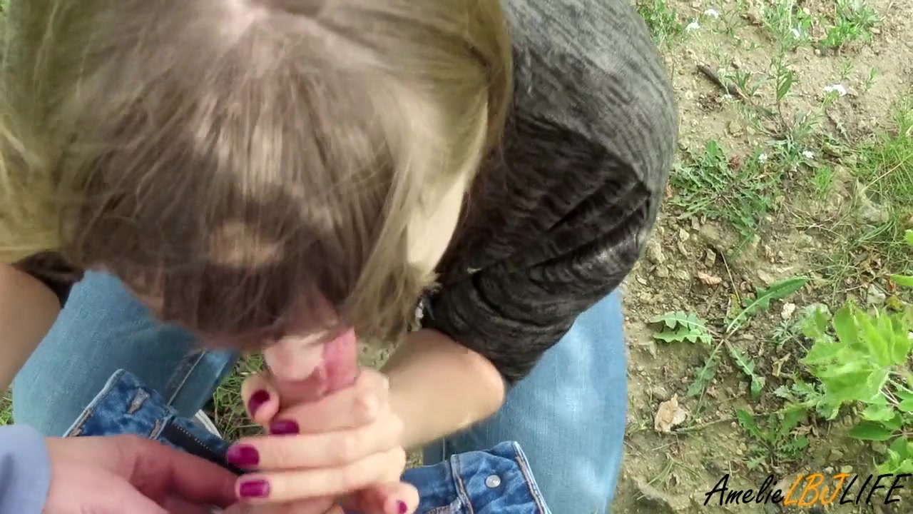 Hot Coed Gave Me A Blowjob And Swallowed Cum While Walking Outdoors